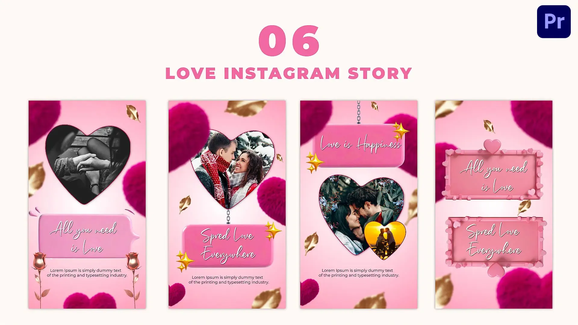 Romantic Love Design Instagram Story